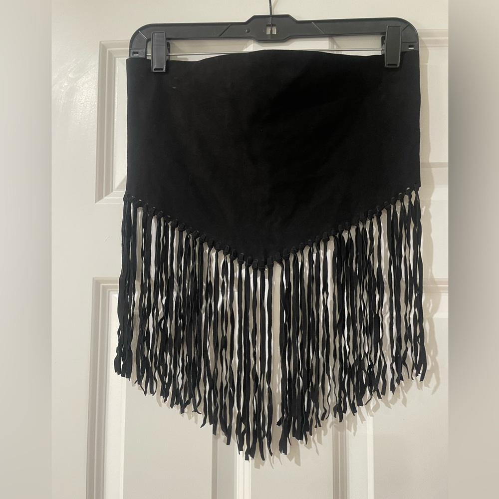 Black Fringe Wall Hanging